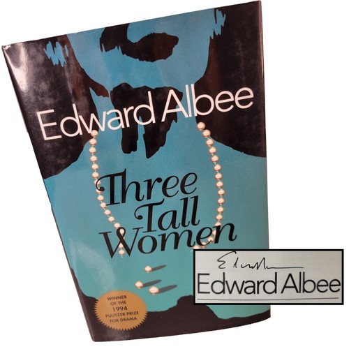 Edward albee signed three - albee,